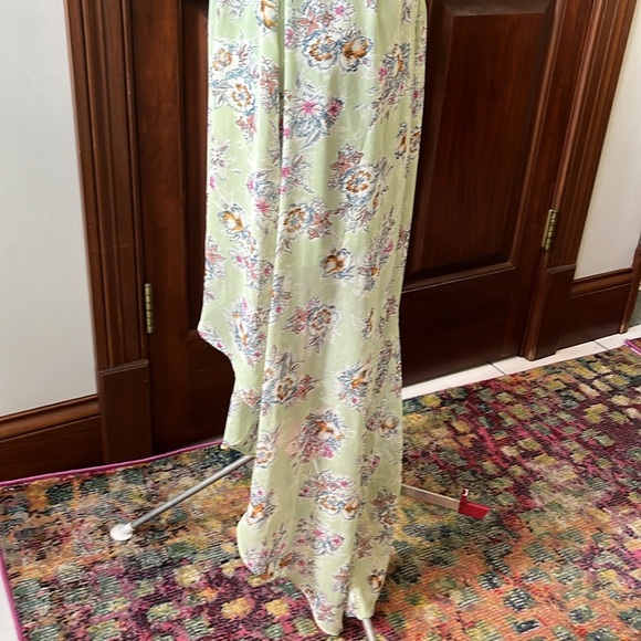 As U Wish Sheer Overlay V-neck cap sleeve dress mini to Maxi Sage NWOT Size S - Picture 14 of 16